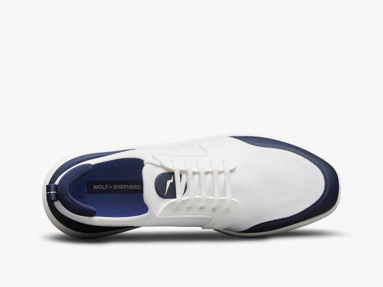 Wolf and Shepherd Swift Knit Derby Sport Navy/White
