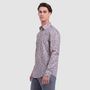Bugatchi Julian Shaped Fit Leaf Print