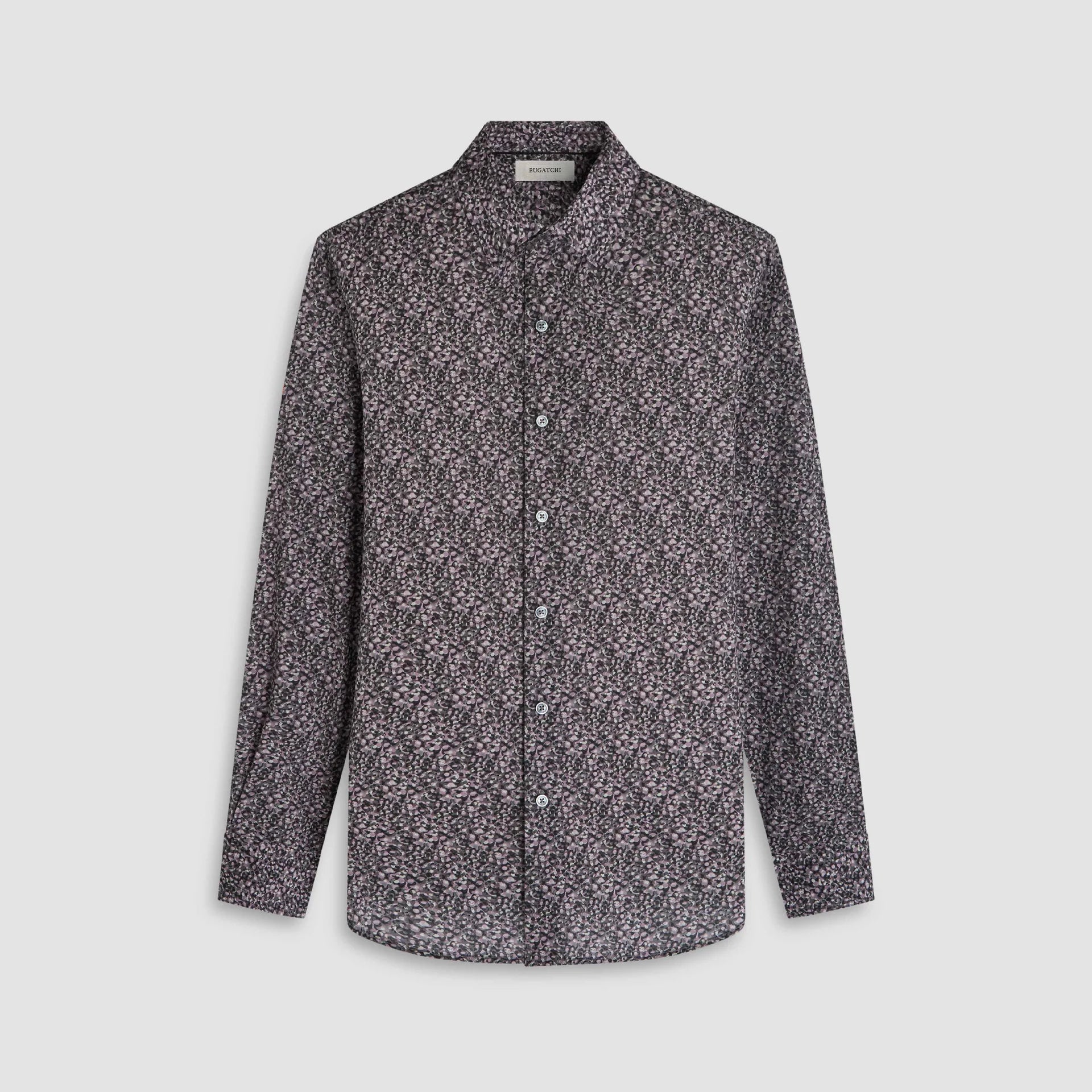 Bugatchi Julian Pebble Print Shaped Fit Shirt