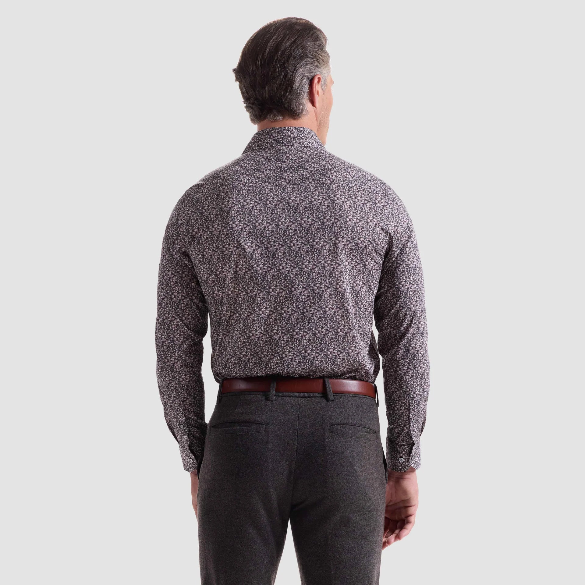 Bugatchi Julian Pebble Print Shaped Fit Shirt